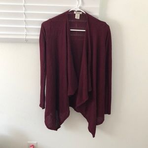 Maroon cardigan
